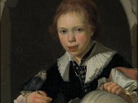 GG 280  GG 280, Karel Slabbaert (um 1619-1654), Der Knabe mit dem Vogel, Leinwand, 59,8 x 51,4 cm : Aufnahmedatum: 2008, Kinder, Mann, Portrait